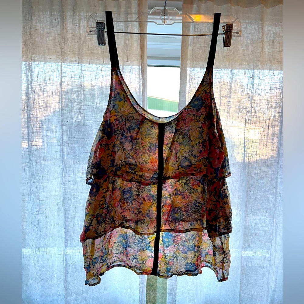 Madewell Floral Silk Blouse